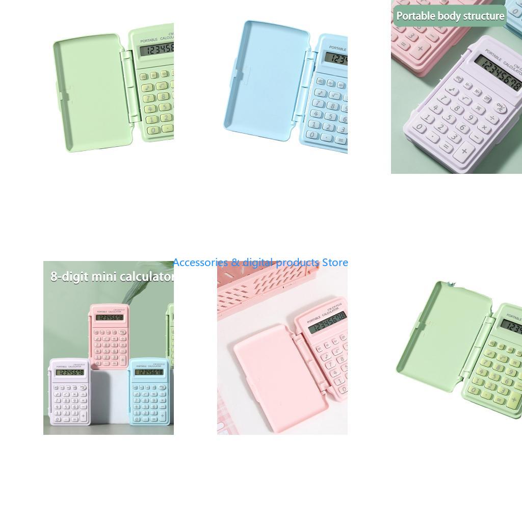 Scientific Calculator For Secondary School - 77JD Мини-калькулятор ярких цветов, 8-значный защитный