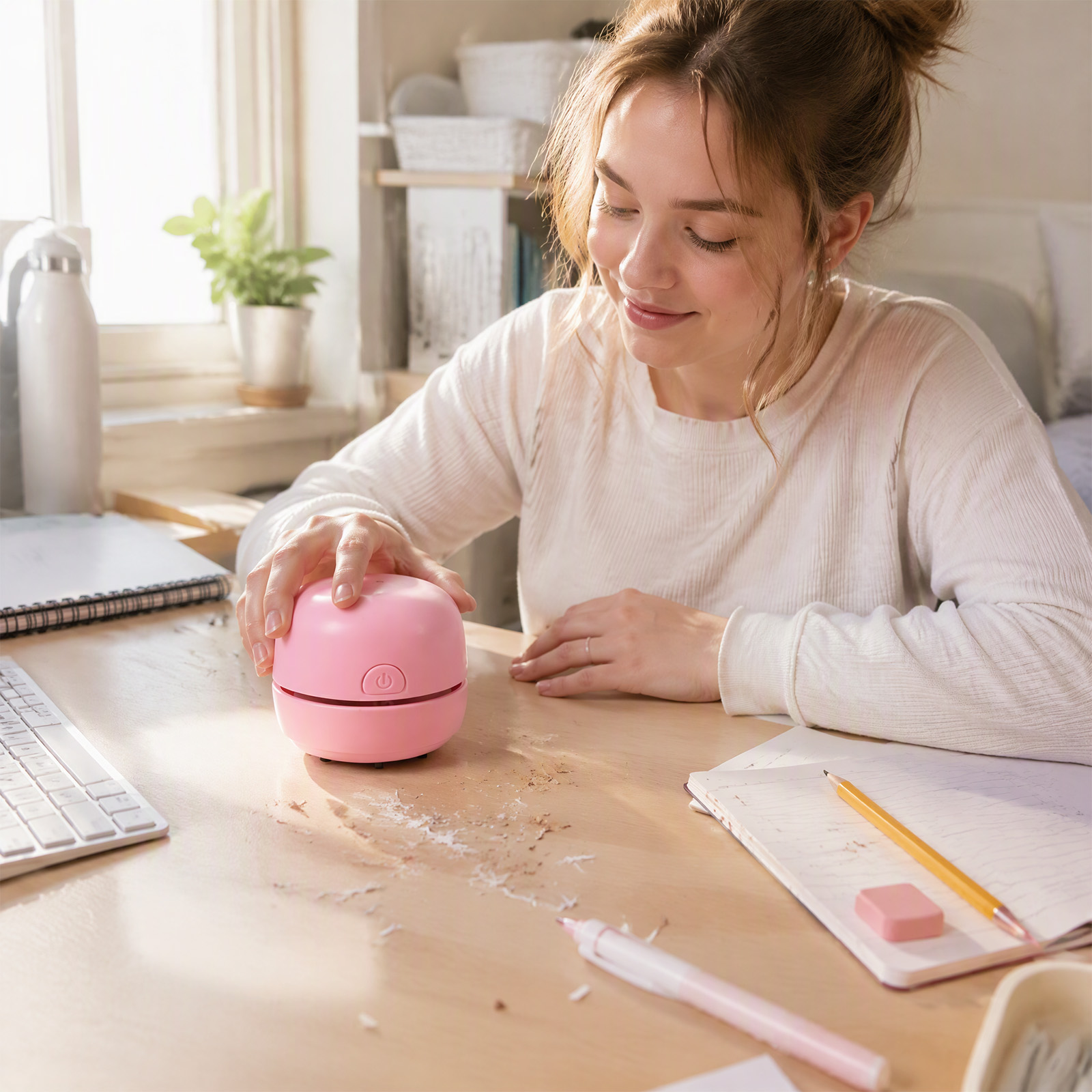 Беспроводной ручной мини-пылес – обзор и цена Mini Desktop Vacuum Cleaner For Eraser Dust