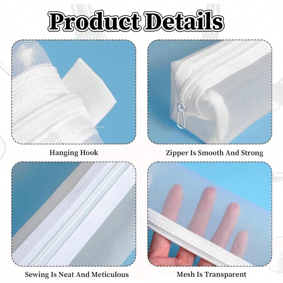Прозрачный сетчатый пенал для  – обзор и цена Clear Mesh Pencil Pouch For Exam